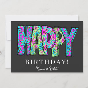 * HAPPY PHOTO Birthday Card NAME Event Personalize