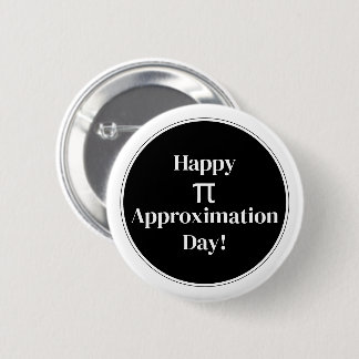 Happy Pi Approximation Day July 22nd Math Nerd 6 Cm Round Badge