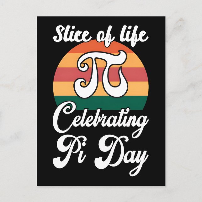 Happy Pi Day 2026 Math Nerd Celebration Holiday Postcard (Front)