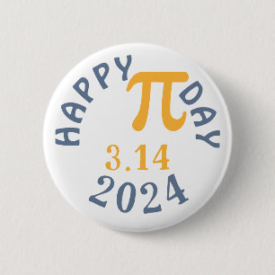 Happy Pi Day 3.14 2023 6 Cm Round Badge