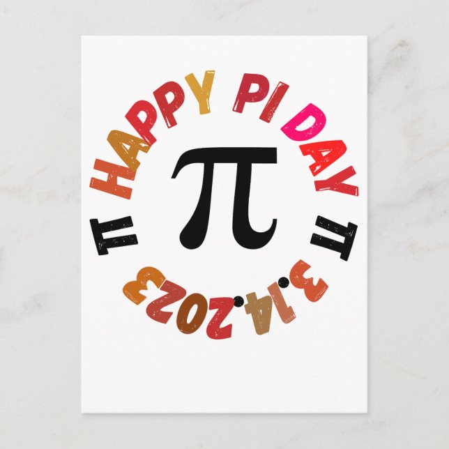 Happy Pi Day 3.14.2023  Postcard (Front)