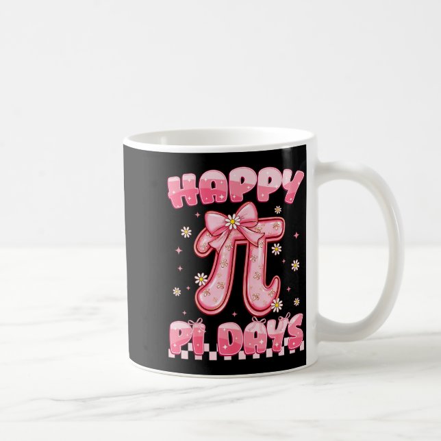 Happy Pi Day 3.14 Be Irrational Coquette Bow Math  Coffee Mug (Right)