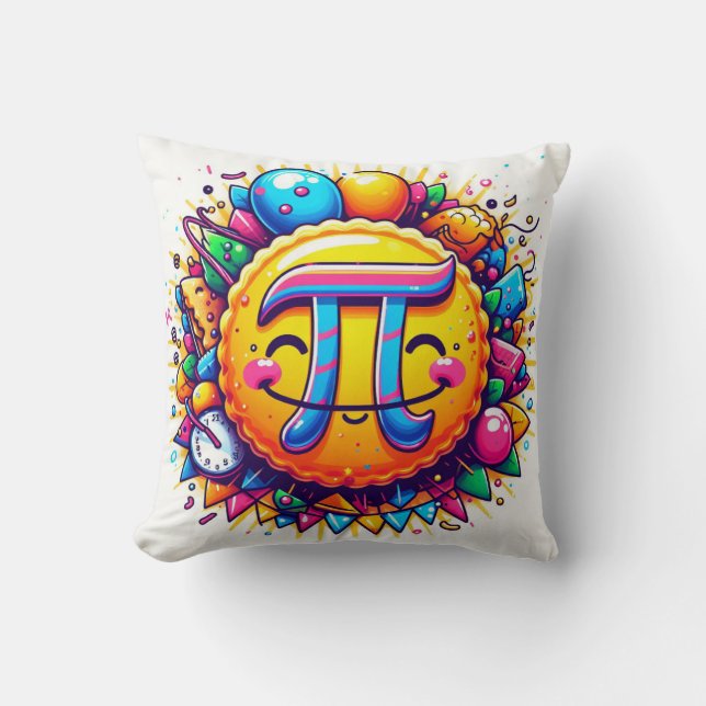 Happy pi day 3.14 cushion (Front)
