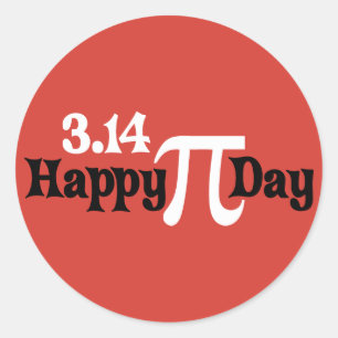 Happy Pi Day 3.14 - March 14th Classic Round Sticker