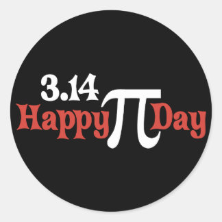 Happy Pi Day 3.14 - March 14th Classic Round Sticker