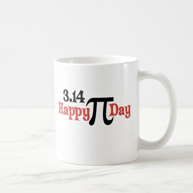 Happy Pi Day 3.14 - March 14th Coffee Mug (Right)