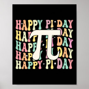 Happy Pi Day 3.14 Mathematic Math Teacher Boys Gir Poster