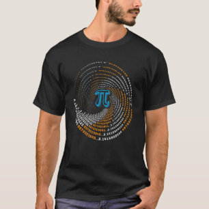 Happy Pi Day 3 14 Pi Number Symbol Spiral Pi Math T-Shirt