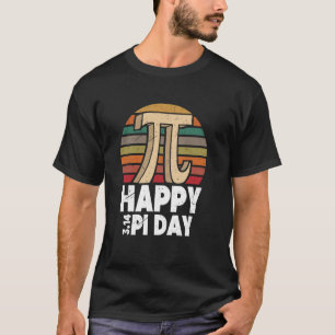 Happy Pi Day 3.14 Pi Symbol Vintage Pi Day Teacher T-Shirt