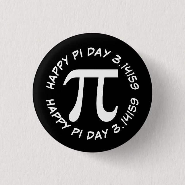 Happy Pi Day 3 Cm Round Badge (Front)