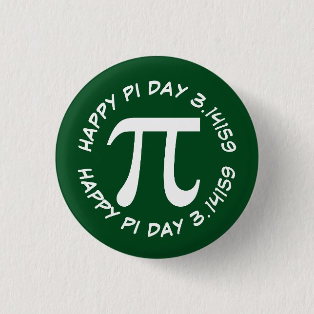 Happy Pi Day 3 Cm Round Badge (Front)
