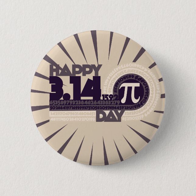 Happy Pi Day 6 Cm Round Badge (Front)