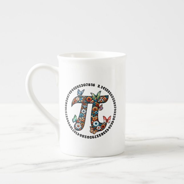 happy pi day bone china mug (Left)