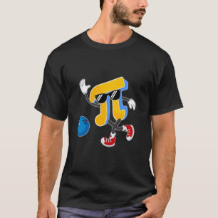 Happy Pi Day Bowling Lovers Pi Symbol Math Teacher T-Shirt