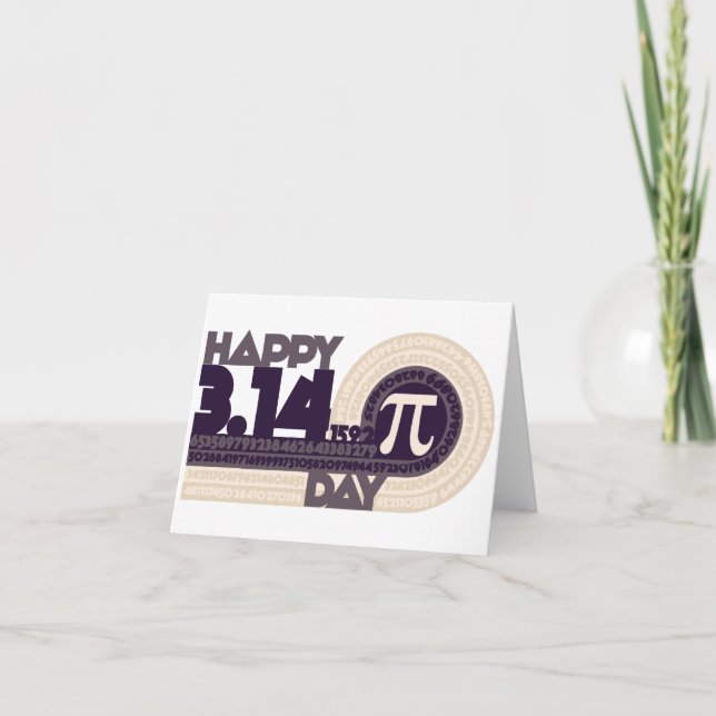 Happy pi Day Card (Front)