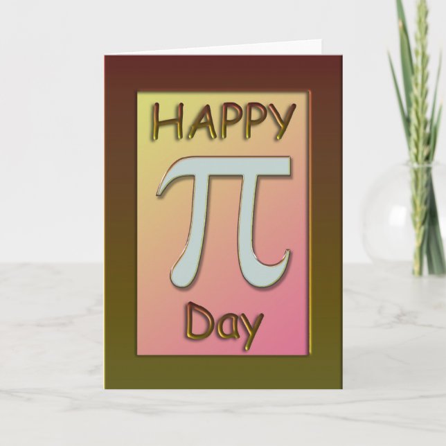 Happy Pi Day Card ~ March 14 (Front)