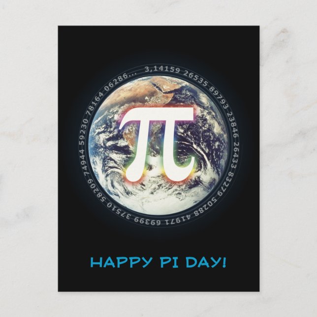 Happy Pi Day | Celebrate Postcard (Front)