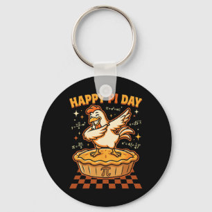 Happy Pi Day Chicken Pot Pi Day Pie Math Lover Gee Key Ring