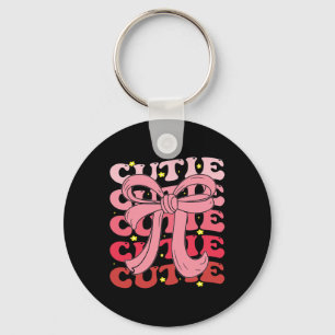Happy Pi Day Coquette Bow Funny Math Teacher For W Key Ring