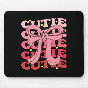 Happy Pi Day Coquette Bow Funny Math Teacher For W Mouse Pad