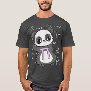 Happy Pi Day Cute Panda Bear 3  T-Shirt