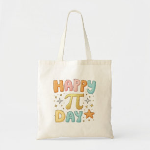 Happy Pi Day Cute Pastel Design Tote Bag
