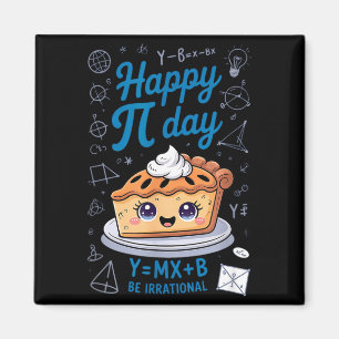 Happy Pi Day Cute Pie Funny Math Teacher Student M Magnet