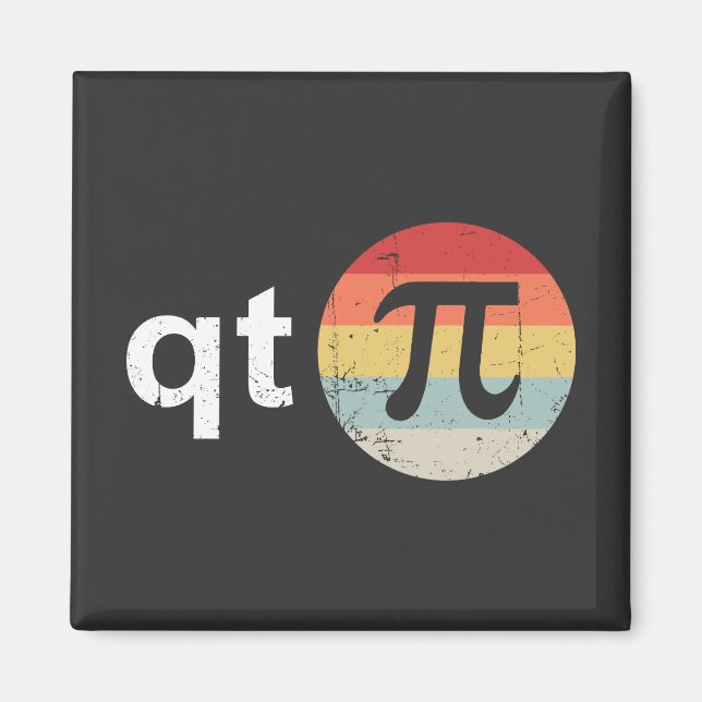 Happy Pi Day Cutie Pi Magnet (Front)