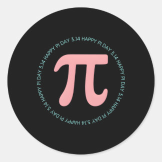 Happy Pi Day For Math Teachers Classic Round Sticker