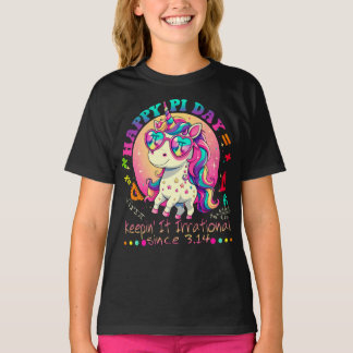 Happy Pi Day for Teacher Kids Girls Vintage 3.14  T-Shirt