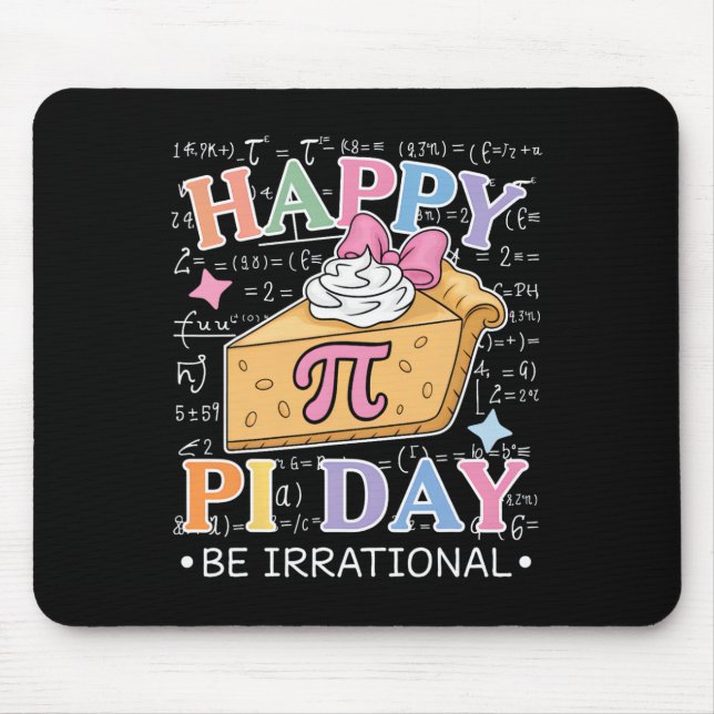 Happy Pi Day Funny Math Coach Teacher Pi Day Coque Mouse Pad (Front)