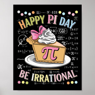 Happy Pi Day Funny Math Coach Teacher Pi Day Coque Poster
