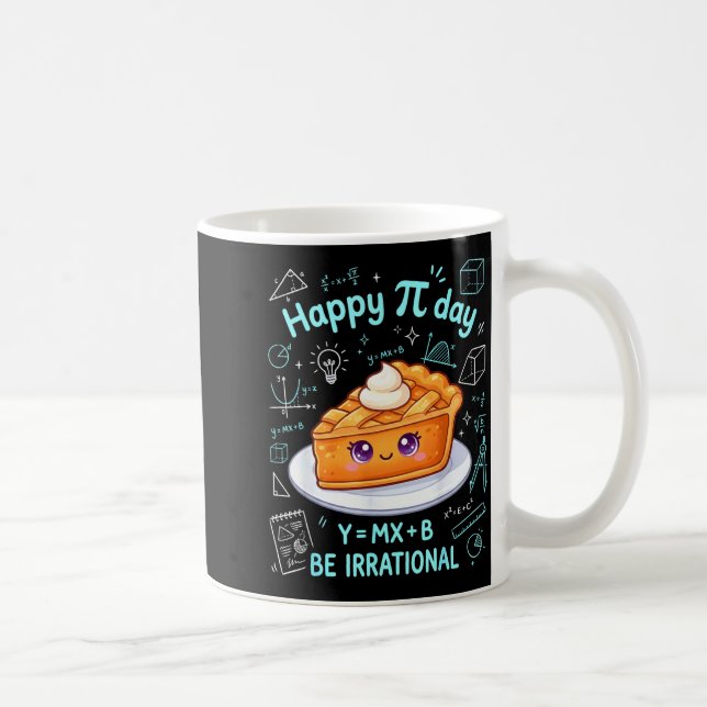 Happy Pi Day Funny Math Teacher Student Math Lover Coffee Mug (Right)