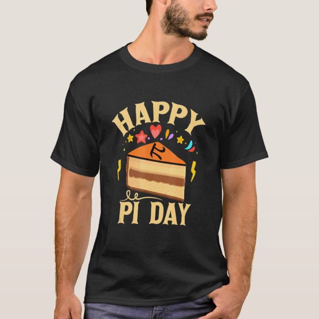 Happy Pi Day Funny Pi Day T-Shirt (Front)