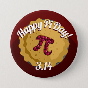 Happy Pi Day   Funny Pie Round Button