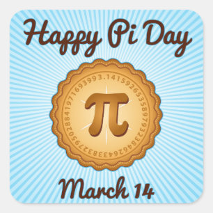 Happy Pi Day!, March 14, Sticker