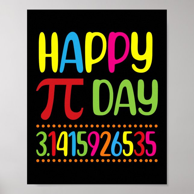 Happy Pi Day Math Lover Student Teacher 3 14  Poster (Front)
