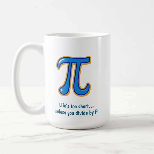 Happy Pi Day Mug – Math Lover’s (Left)