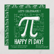 Happy Pi Day Party Invitation – Fun Math