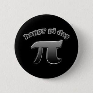 Happy Pi Day Pi Symbol for Math Nerds on March 14 6 Cm Round Badge