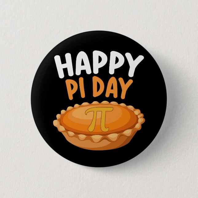 Happy Pi Day Pie Mathematics Math Rainbow 6 Cm Round Badge (Front)