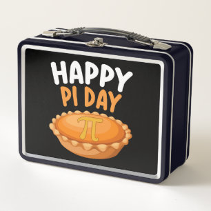Happy Pi Day Pie Mathematics Math Rainbow Metal Lunch Box