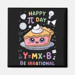 Happy Pi Day Pizza Math Nerd Funny Teacher Men Wom Magnet
