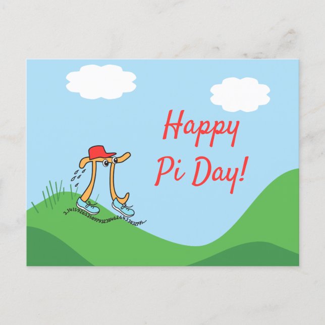 Happy Pi Day Postcard (Front)