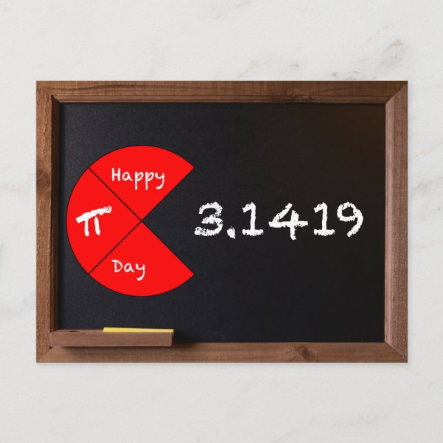Happy Pi Day Postcard (Front)