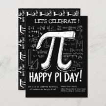 Happy Pi Day Postcard – Fun Math
