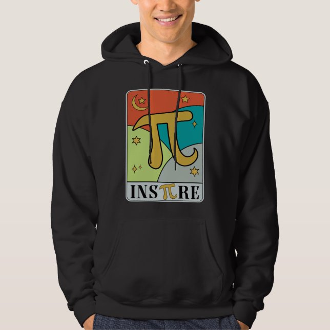 Happy Pi Day Retro Groovy Math Teacher Math Geek P Hoodie (Front)