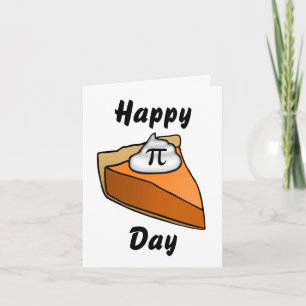 Happy Pi Day Slice of Pie Greeting Card