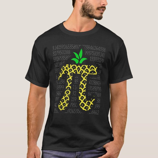 Happy Pi Day Symbol Nerd Geek Pie Pi neapple 3 14 T-Shirt (Front)