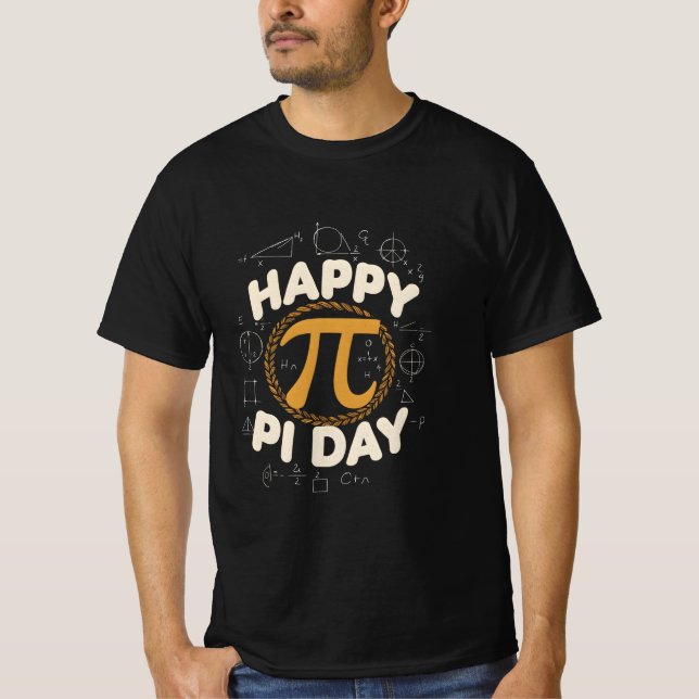 Happy Pi Day T-Shirt – Fun Math Tee for Students,  (Front)